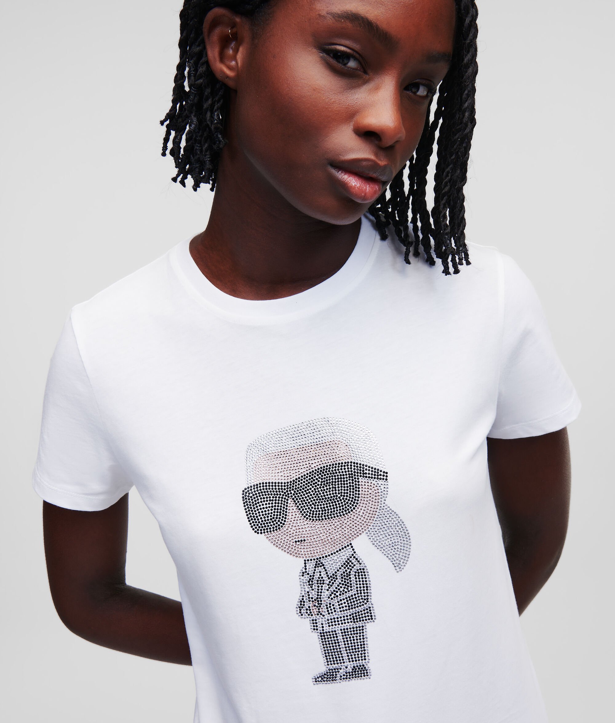 (image for) Elegant KARL IKONIK RHINESTONE KARL T-SHIRT